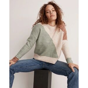 Madewell Cedarbrook Pullover Sweater in Colorblock